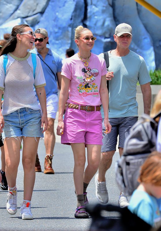 Gigi Hadid on her 28th Birthday at Walt Disney World in Olando 04/23/2023