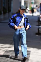 Hailey Rhode Bieber in Casual Outfit in Manhattan 04/10/2023