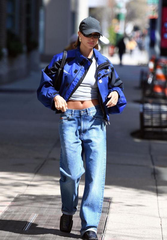 Hailey Rhode Bieber in Casual Outfit in Manhattan 04/10/2023