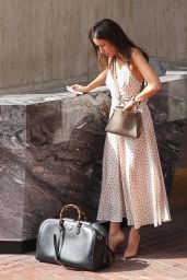 Ines De Ramon in a Summer Dress and Heels - Shopping in Beverly Hills 04/29/2023