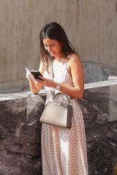 Ines De Ramon in a Summer Dress and Heels - Shopping in Beverly Hills 04/29/2023