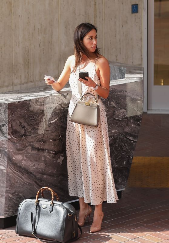 Ines De Ramon in a Summer Dress and Heels - Shopping in Beverly Hills 04/29/2023