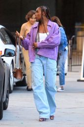 Issa Rae - Arrives at LA Lakers Playoff Game in Los Angeles 04/22/2023