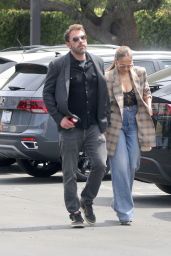 Jennifer Lopez Wearing Black Lace Top - With Ben Affleck in Los Angeles 04/29/2023