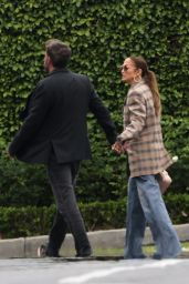 Jennifer Lopez Wearing Black Lace Top - With Ben Affleck in Los Angeles 04/29/2023