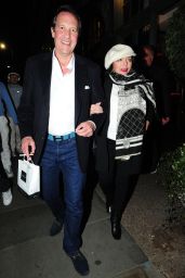 Joan Collins and Percy Gibson at the Ivy Chelsea Garden 04/09/2023