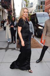 Kate Moss in a Black Dress in New York 04/27/2023