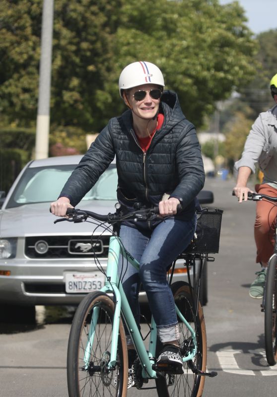 Katee Sackhoff on a Bike Ride in Los Angeles 03/29/2023