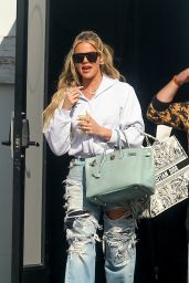 Khloe Kardashian in Ripped Jeans in Calabasas 04/12/2023 • CelebMafia