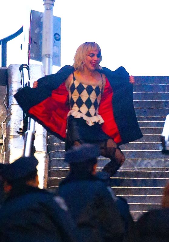 Lady Gaga as Harley Quinn - "Joker: Folie à Deux” Set in The Bronx 04/02/2023