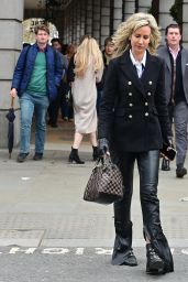 Lady Victoria Hervey at The Wolseley and Shopping in Mayfair in London 04/13/2023