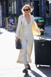 Laura Whitmore in a Pine Striped Trouser Suit - London 04/20/2023
