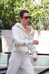 Lea Michele in Comfy Outfit in New York 04/21/2023