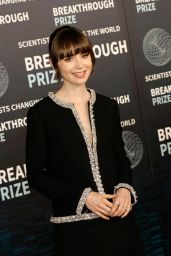 Lily Collins – Breakthrough Prize Ceremony in Los Angeles 04/15/2023