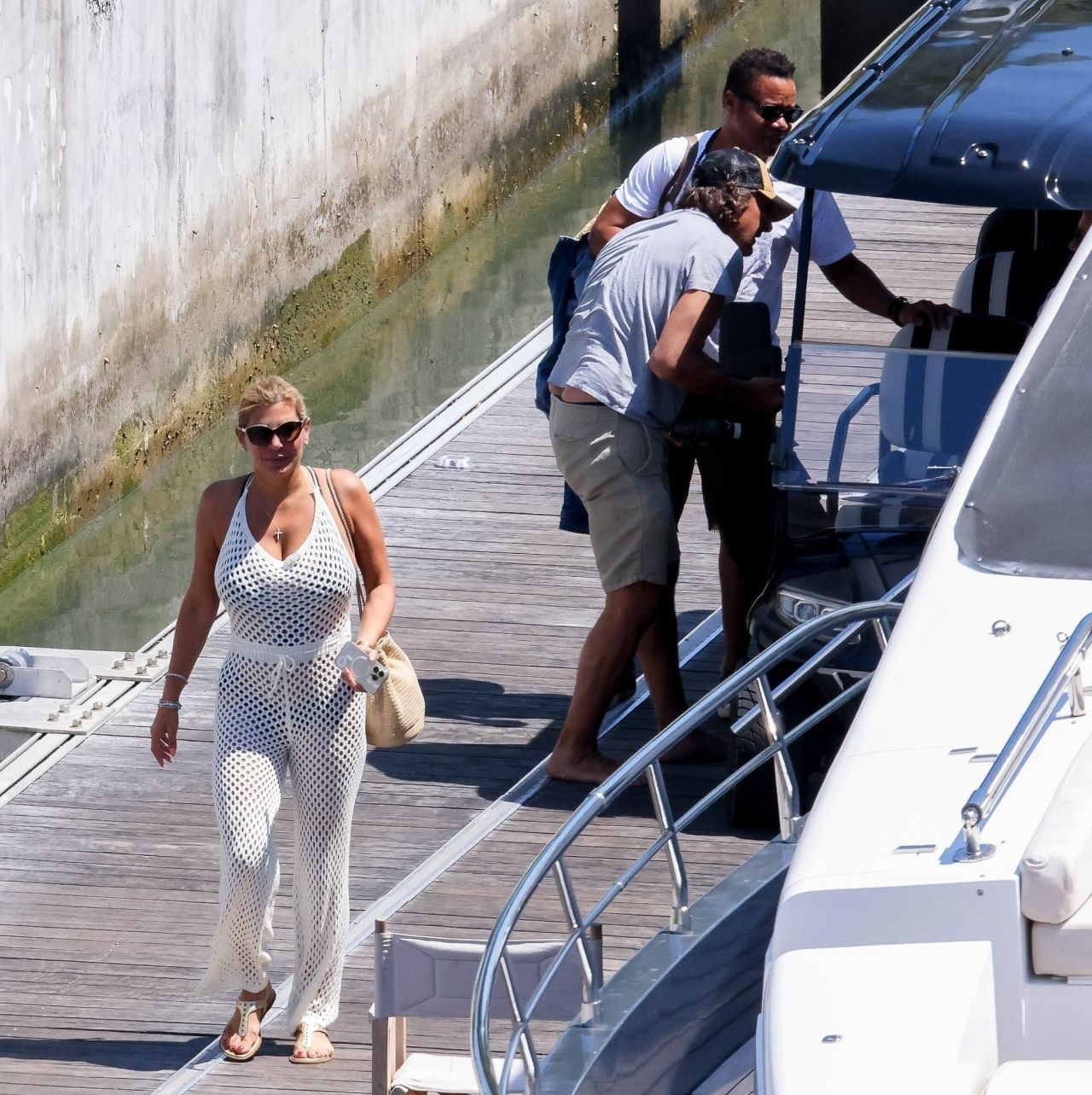 Lore Rillinger With Cuba Gooding Jr and Sara Kapfer - Marina Miami