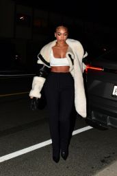 Lori Harvey at Italian Restaurant Giorgio Baldi in Santa Monica 04/23/2023