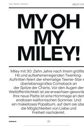 Miley Cyrus - Musikexpress May 2023 Issue