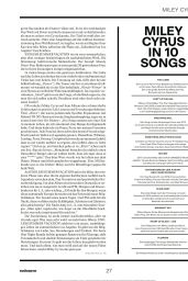 Miley Cyrus - Musikexpress May 2023 Issue
