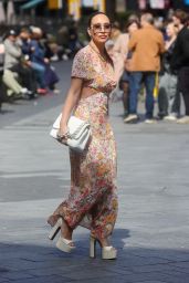 Myleene Klass Wearing a Super Stylish Floral Summer Dress - London 04/07/2023