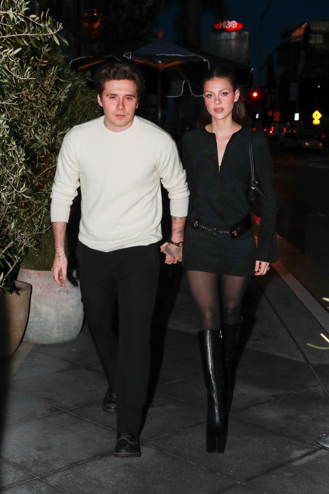 Nicola Peltz and Brooklyn Beckham at LAVO Restaurant in West Hollywood