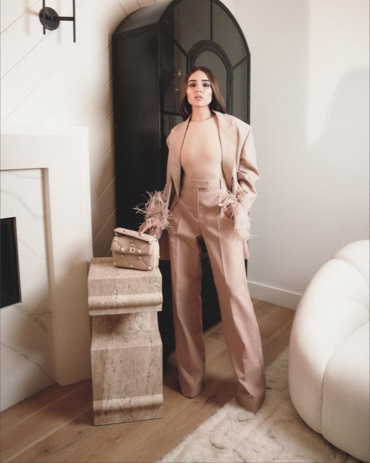 Olivia Culpo in a Baby Pink Chanel Outfit 01/31/2020 • CelebMafia