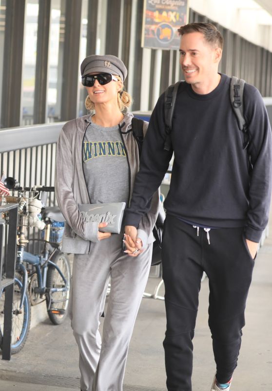 Paris Hilton and Carter Reum - LAX in Los Angeles 04/26/2023