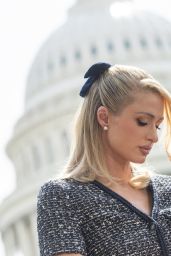 Paris Hilton in Statuary Hall During a Visit to the US Capitol in Washington 04/27/2023