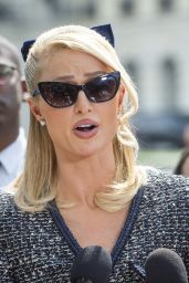 Paris Hilton in Statuary Hall During a Visit to the US Capitol in Washington 04/27/2023