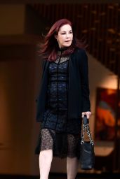 Priscilla Presley - Leaving the Lowry Hotel in Manchester 04/02/2023