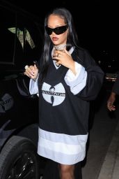 Rihanna in an Oversized WuTang Clan Jersey in Santa Monica 04/05/2023