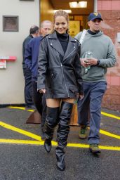 Rita Ora in a Leather Outfit in Long Island 04/29/2023