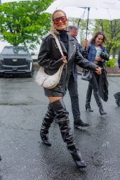 Rita Ora in a Leather Outfit in Long Island 04/29/2023