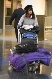 Salma Hayek at JFK Airport in New York 04/25/2023