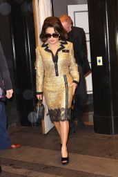 Salma Hayek - Leaves the Carlyle Hotel in NY 04/29/2023