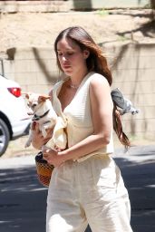 Scout Willis in an Off-white Vest and Matching Pants in Los Feliz 04/20/2023