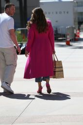 Sofia Vergara in a Pink Coat Arrives at AGT in Pasadena 04/01/2023