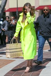 Sofia Vergara in Neon Green Coat - Arrives for the Taping of AGT in Pasadena 04/04/2023