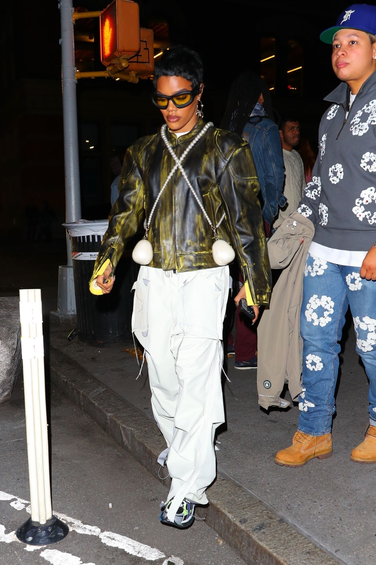 Teyana Taylor - Leaving the Hennessy Kim Jong Event in New York 04/26 ...