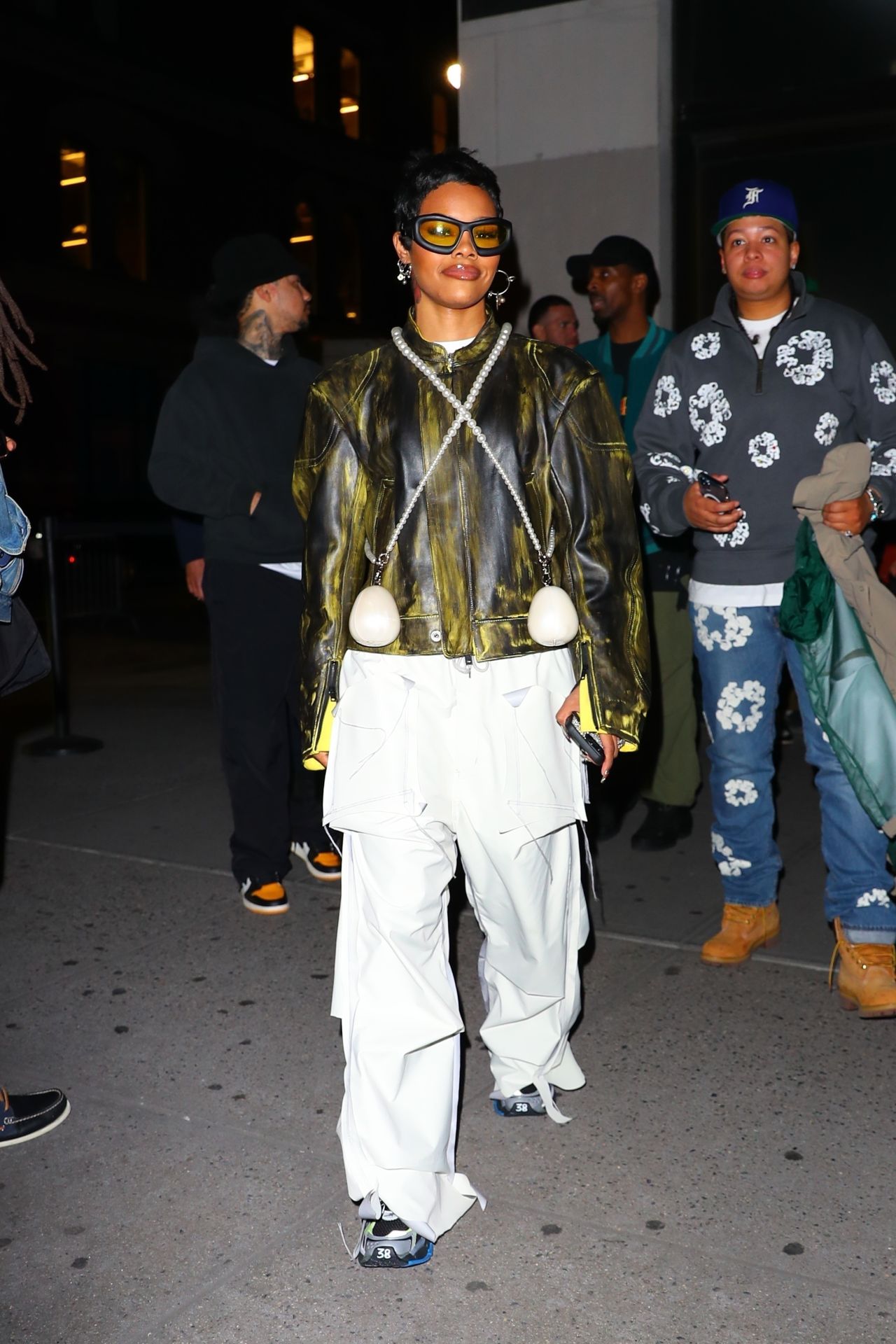 Teyana Taylor - Leaving the Hennessy Kim Jong Event in New York 04/26 ...