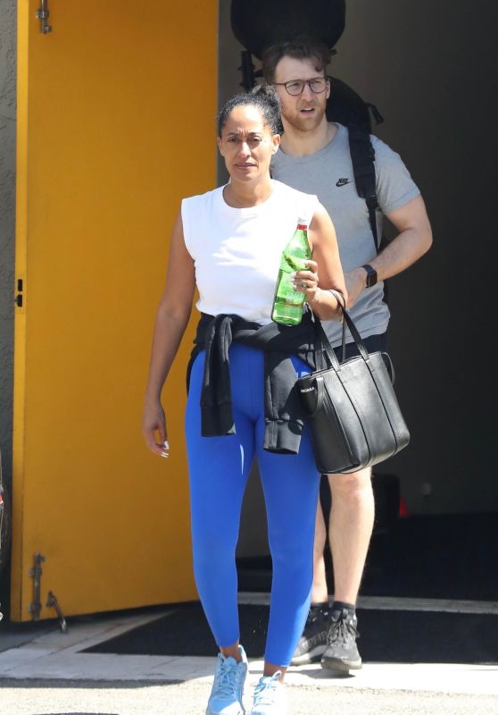 Tracee Ellis Ross in Workout Outfit in Los Angeles 04/09/2023