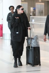Vanessa Hudgens - Arriving at LaGuardia Airport in NYC 04/12/2023