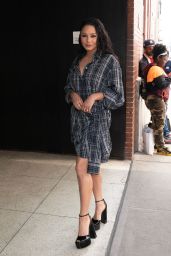 Vanessa Hudgens at "The Drew Barrymore Show" in New York 04/11/2023