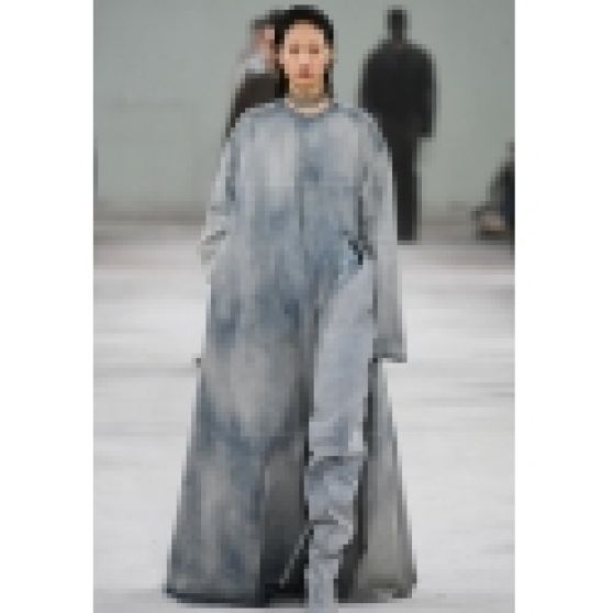 Y/Project Fall 2023 Denim High-Slit Long Sleeve Dress