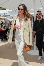 Alessandra Ambrosio at Carlton Beach Pier in Cannes 05/22/2023