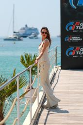 Alessandra Ambrosio at Carlton Beach Pier in Cannes 05/22/2023