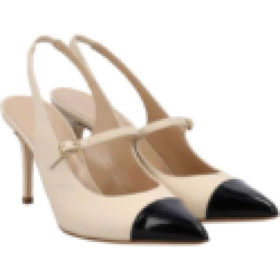 Alessandra Rich Two-Tone Slingback Pumps