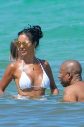 Aline Bernardes in a Bikini at the Beach in Miami 05/21/2023