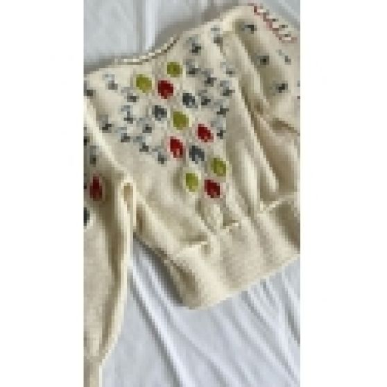 Alizee Vintage Hand Knitted Cardigan