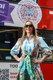 Amanda Holden in a Floral Dress in London 05/05/2023