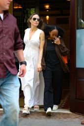 Angelina Jolie - Exiting the Greenwich Hotel in NYC 05/18/2023